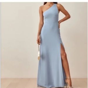 Reformation Evelyn Dress mineral light blue